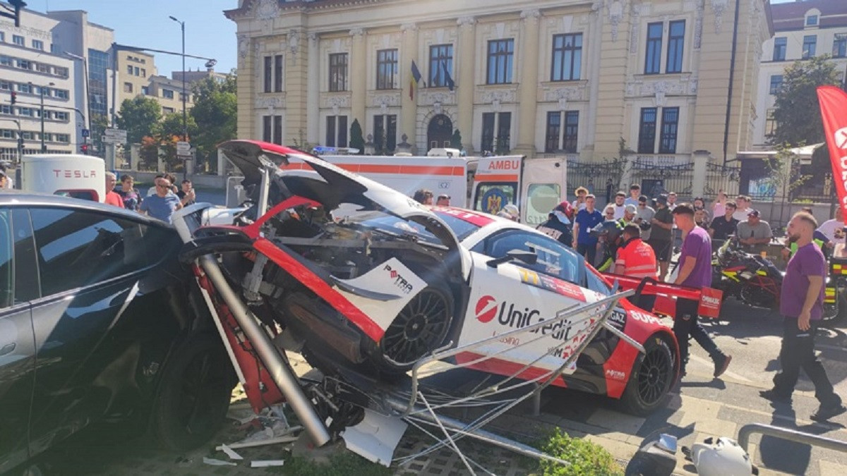 VIDEO Fiul lui Mihai Leu accident grav la raliu