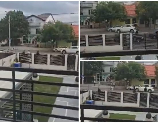 Noi imagini din rafuiala cu bate din Craiova