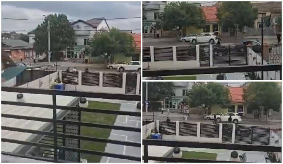 Noi imagini din rafuiala cu bate din Craiova