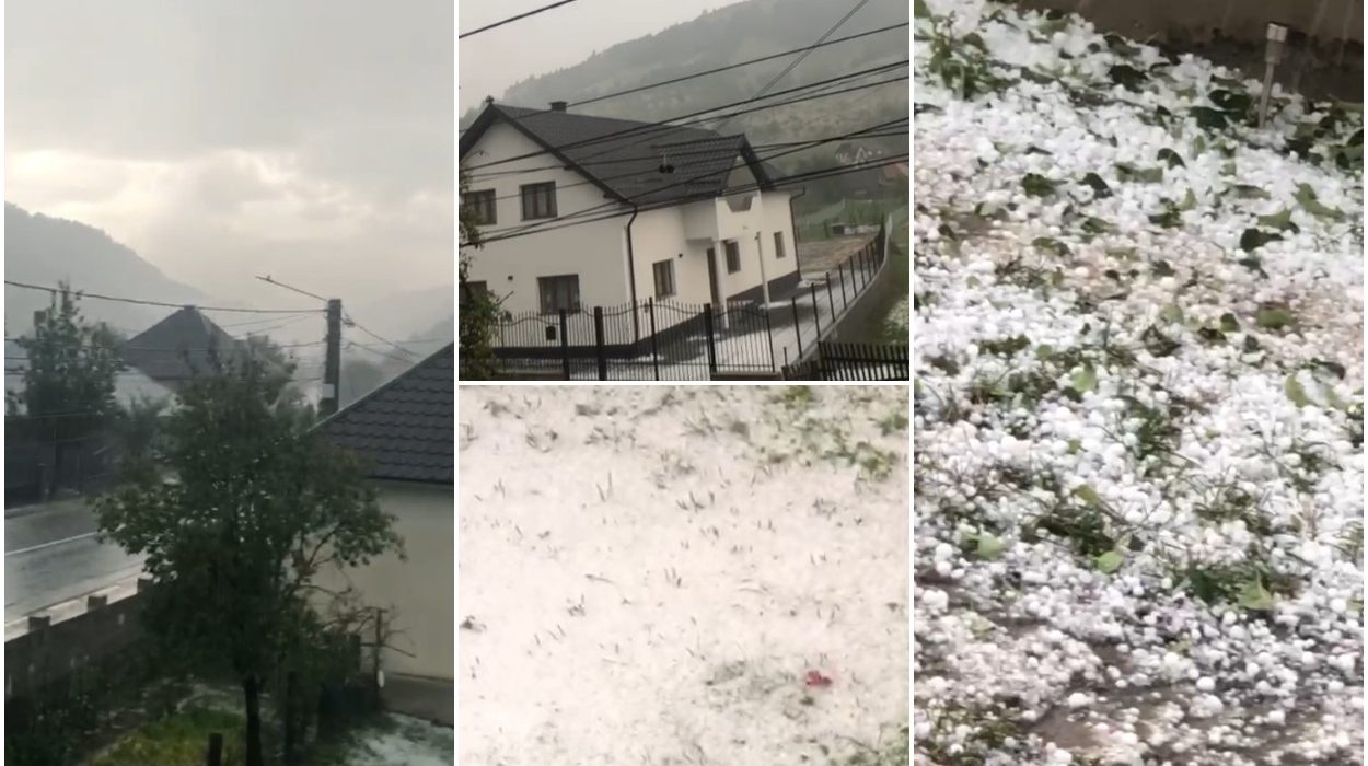 O furtuna puternica a lovit Bistrita Nasaud