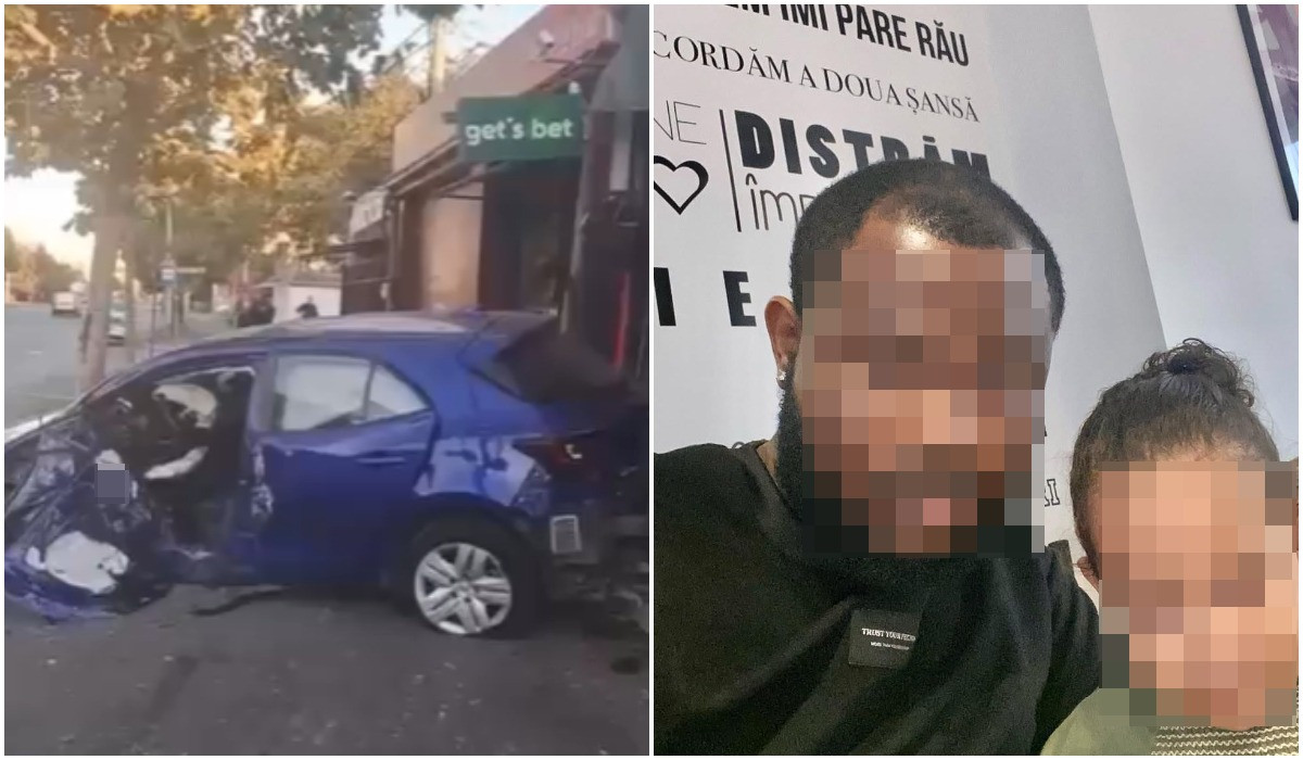 Sofer congalez daram refugiul de tramvai in Chitila