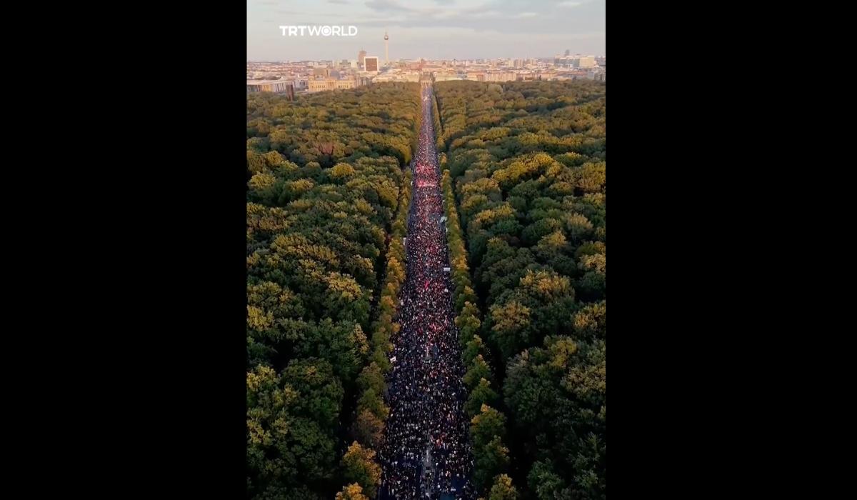 Zeci de mii de oameni au protestat la Berlin contra razboiului din Gaza