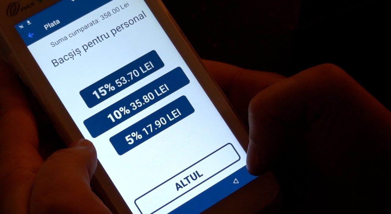 Bacsisul eliminat de localuri la plata cu cardul